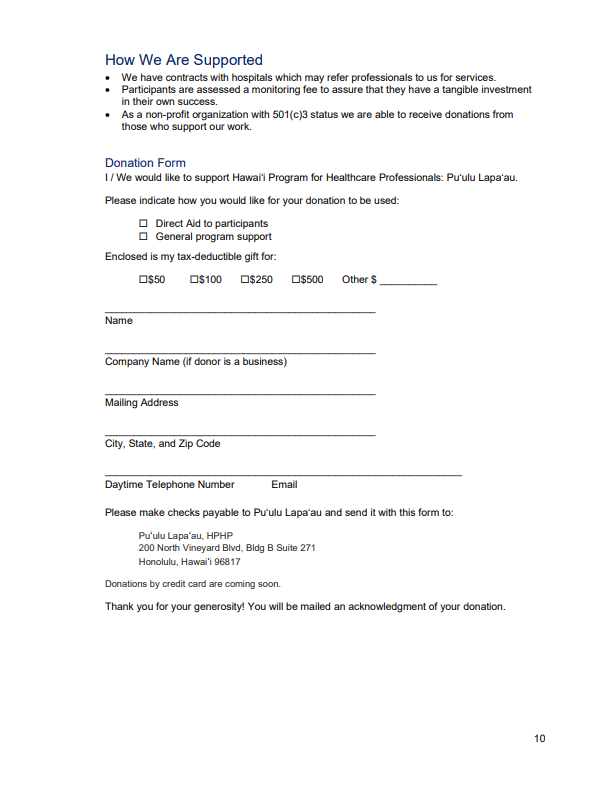 donation form image